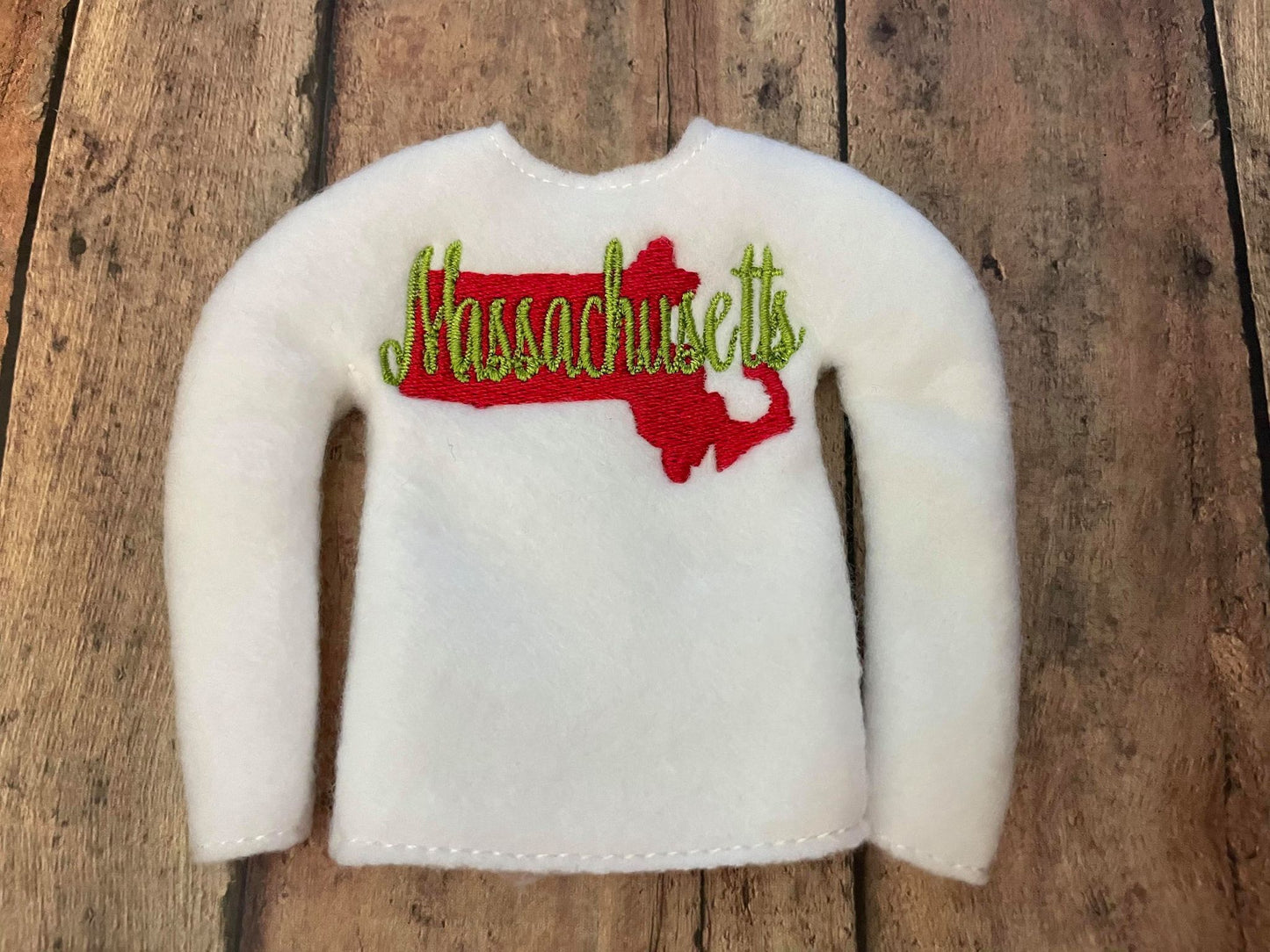 ITH Massachusetts Elf Shirt Sweater State