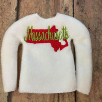 ITH Massachusetts Elf Shirt Sweater State