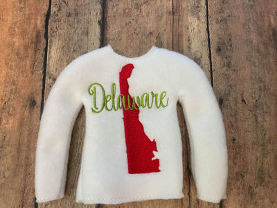 ITH Delaware Elf Shirt Sweater State