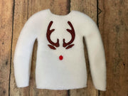 ITH Elf Reindeer with red nose Sweater shirt