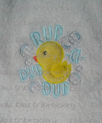 Nursery Rhymes Rub a dub dub duckie Applique