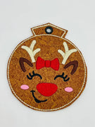 ITH Reindeer Girl Ornament