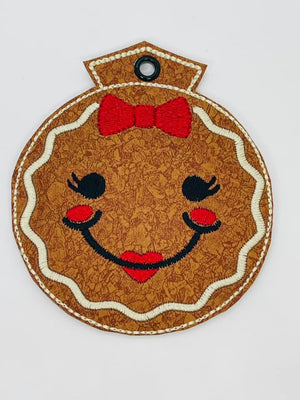 ITH Christmas Gingerbread Girl Ornament