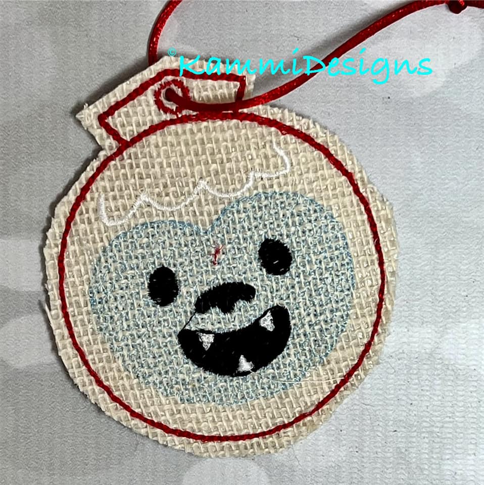 ITH Christmas Yeti Monster Ornament