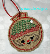ITH Christmas Elf Girl Ornament