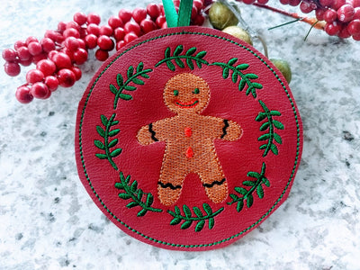 ITH Gingerbread man Christmas Ornament