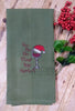 Christmas Ho Ho Ho Pour the Merlot Scribble Design