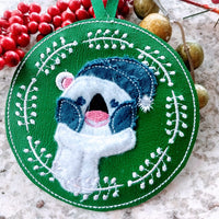 ITH Polar Bear Christmas Ornament