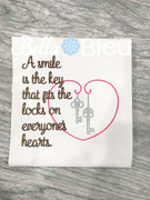 Smile key unlocks everyone's heart saying