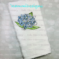 Hydrangea 5 Flower Scribble