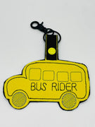 Bus Rider Snap Key Fob