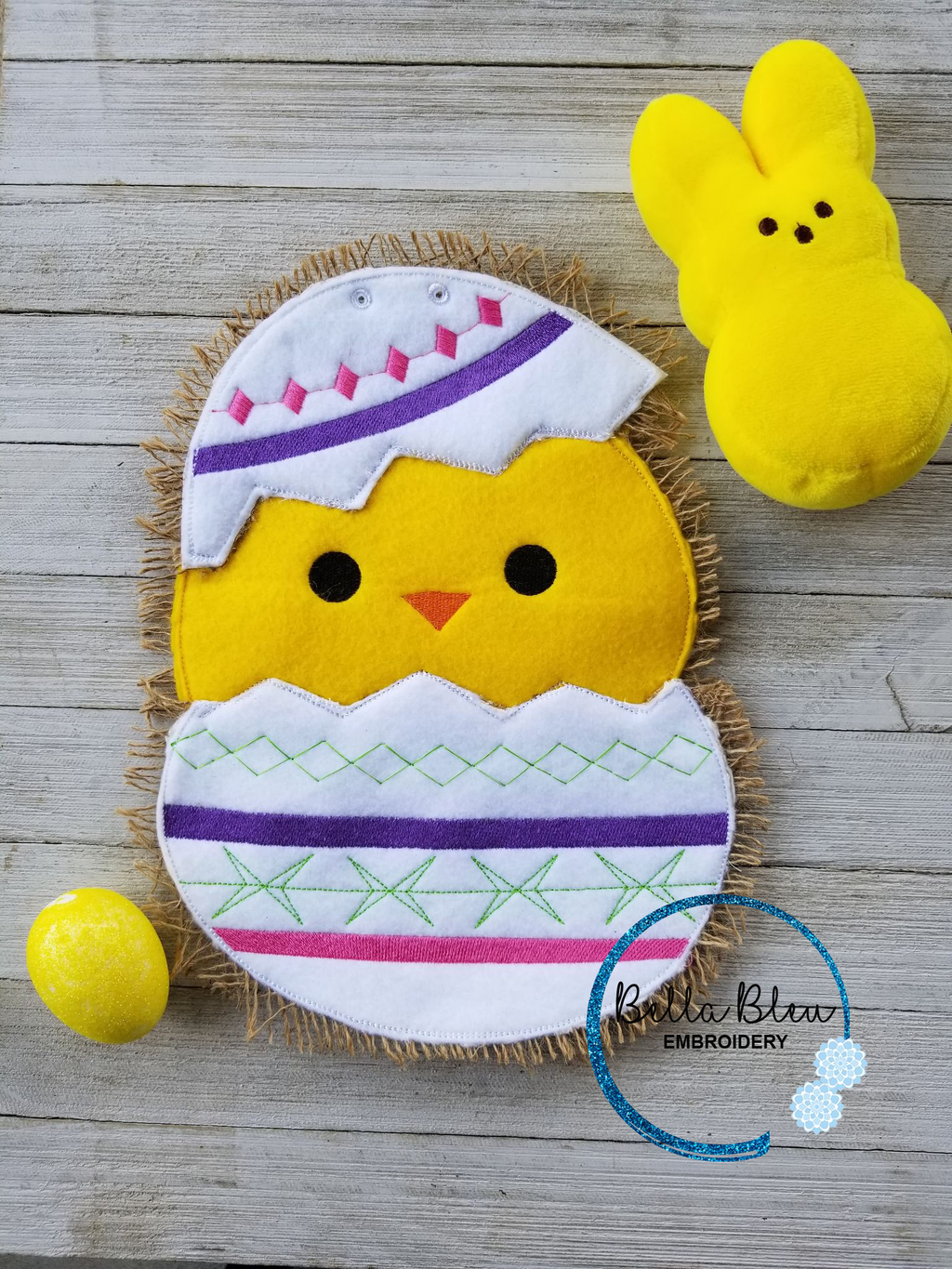 ITH Easter Chick n Egg Door Hanger
