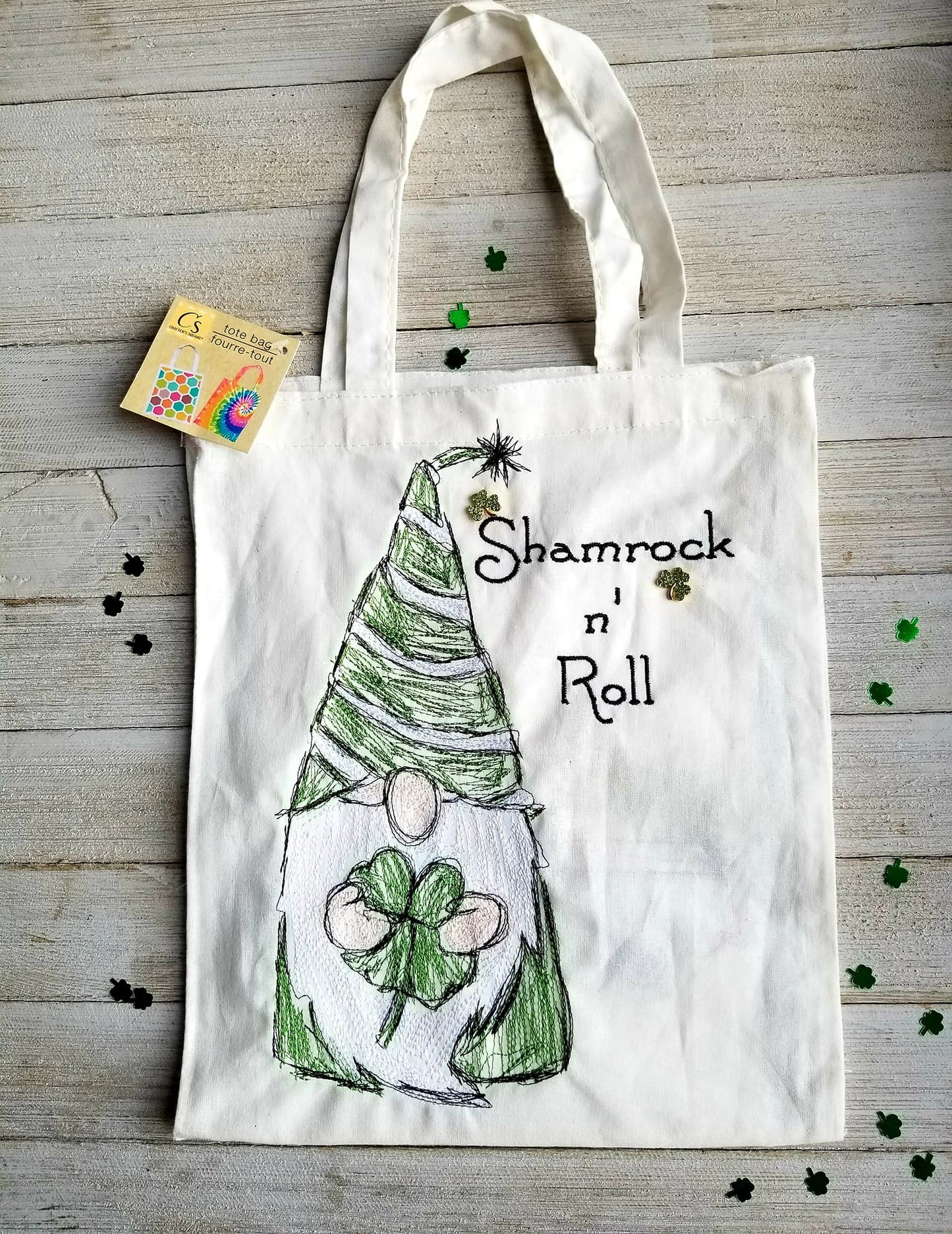 Scribble St Patricks Gnome Shamrock n Roll