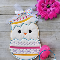 ITH Easter Chick n Egg Door Hanger