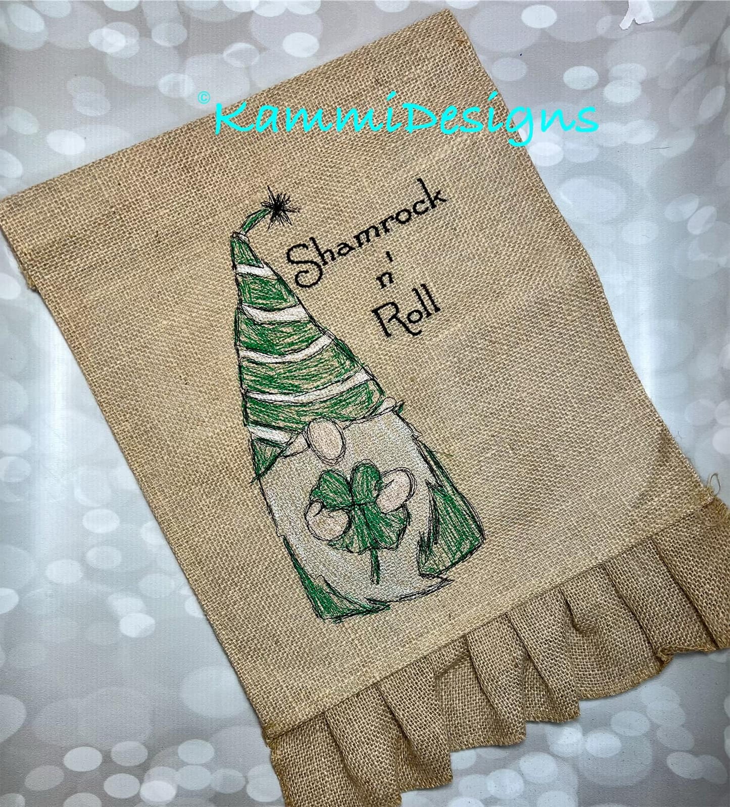 Scribble St Patricks Gnome Shamrock n Roll