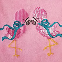 Flamingos with Bows Sketchy