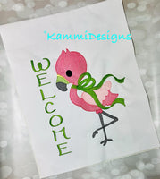 Flamingo with Bows Sketchy