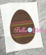 Easter Egg Box Chain Applique Embroidery Design SL