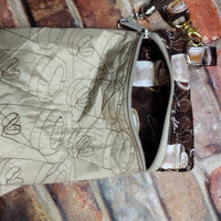 ITH Latte Coffee Cup Zipper Bag Purse