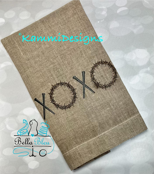 XOXO Crown of Thorns & Nails Saying