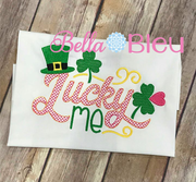Lucky Me St Patricks Saying Machine Embroidery Design