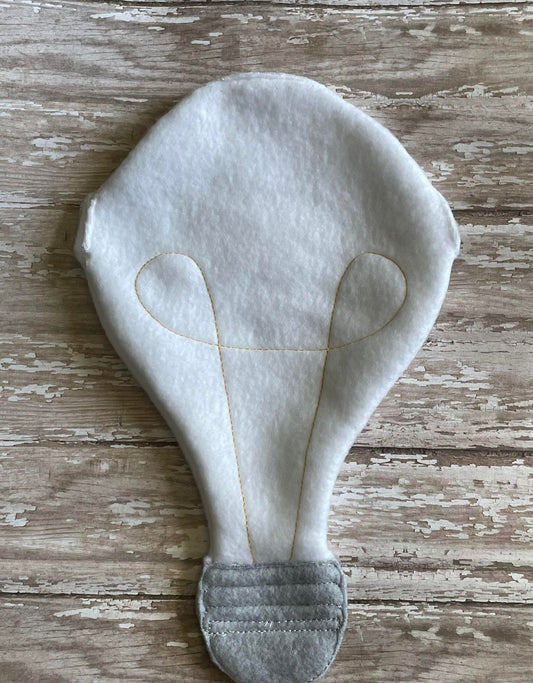 Light bulb ITH Elf Costume