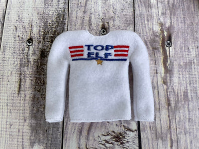 Top Elf Pilot  ITH Elf Sweater Shirt