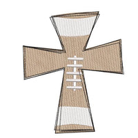 Football Cross Religious Sketchy