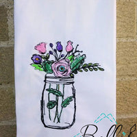 Flowers in Jar Scribble Sketchy
