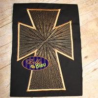 Gothic Cross Applique Embroidery Designs Design 2 Styles