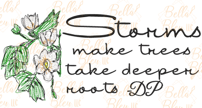 Storms Inspired Dolly Parton Quote Scribble