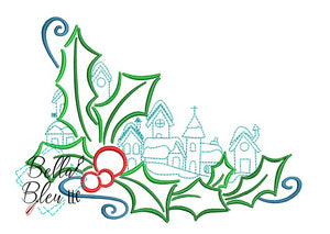 Christmas Village #4 Machine Embroidery Design
