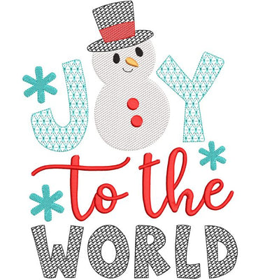 Joy to the World Snowman Sketchy