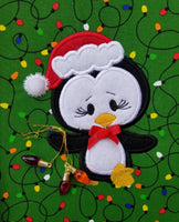 Christmas Penguin Applique