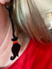Witches Broom FSL Earrings Halloween