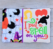 Witch Sisters I put a spell on you Halloween ITH Mug Rug