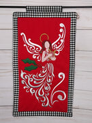 Angel with Harp Christmas Design