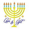 Light and Love Hanukkah Embroidery design