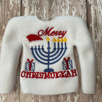 Merry Chrismukkah Hanukkah ITH Elf Sweater Shirt