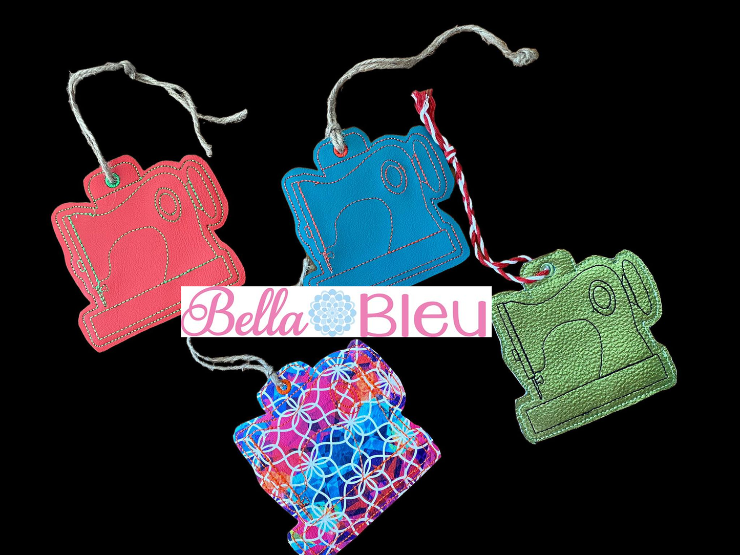 Sewing Machine Christmas Ornament ITH