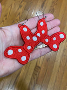ITH Polka Dotted Bows Earrings