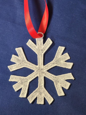 FSL Christmas Snowflake ITH Christmas Ornament