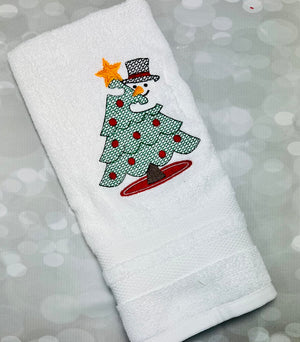 Sketchy Snowman & Christmas Tree Design