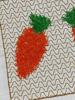 Carrots Faux Chenille Smocking Embroidery design