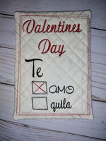 Funny Valentine's Day Te Amo or Tequila
