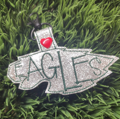Eagles Mascot ITH Key fob