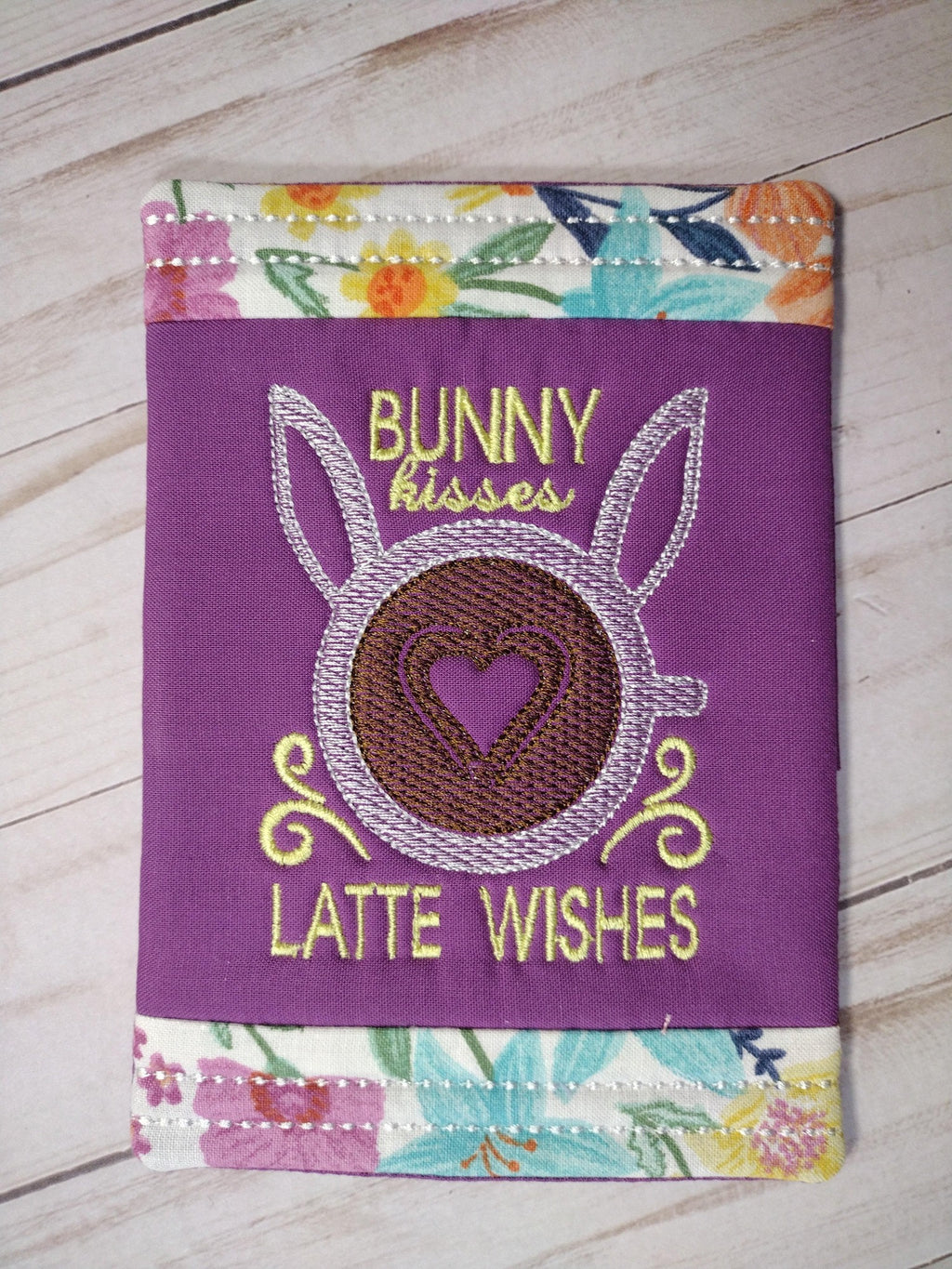 Bunny Kisses Latte Wishes Easter design
