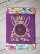 Bunny Kisses Latte Wishes Easter design