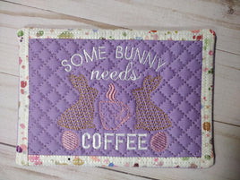 Some Bunny needs coffee Easter Sketchy design
