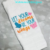 Let your dreams be your wings Inspirational Design